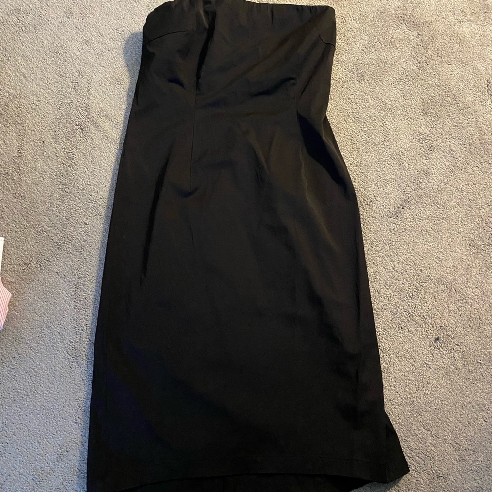 Size 10 J Crew black strapless dress